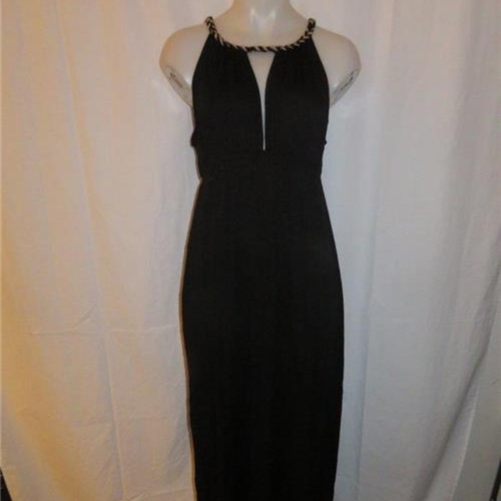 JORDAN TAYLOR BLACK STRETCH  MAXI DRESS XL